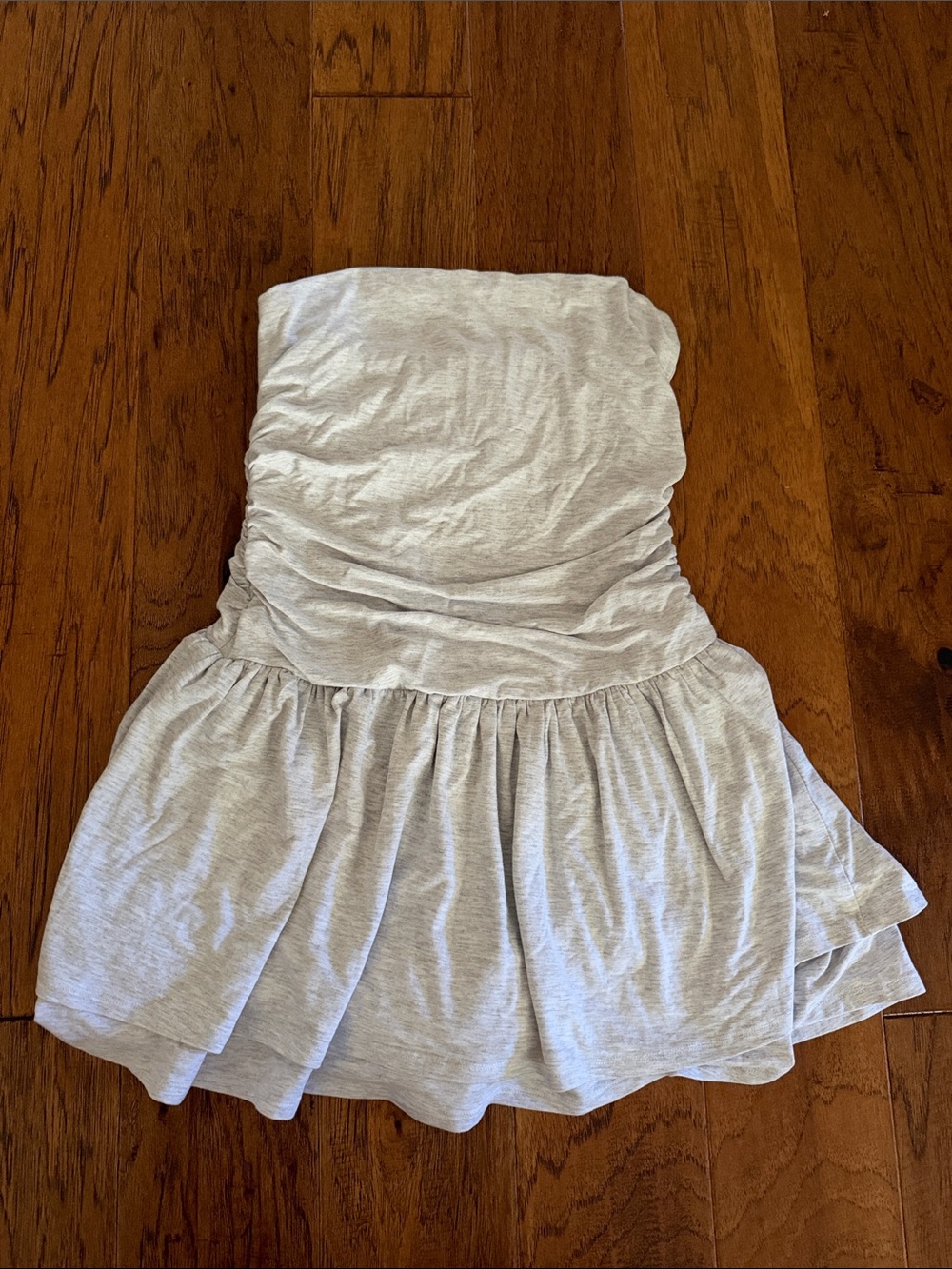Garage Strapless Ruched Mini Dress Romper Built-In Shorts M